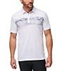 Color:White - Image 1 - Performance Stretch Banzai Beach Short Sleeve Polo Shirt
