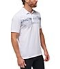 Color:White - Image 3 - Performance Stretch Banzai Beach Short Sleeve Polo Shirt