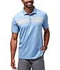 Color:Quiet Harbor - Image 1 - Performance Stretch Coral Beds Short Sleeve Polo Shirt