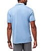 Color:Quiet Harbor - Image 2 - Performance Stretch Coral Beds Short Sleeve Polo Shirt