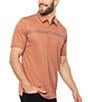 Color:Copper - Image 2 - Performance Stretch Dry Dock Short-Sleeve Polo Shirt