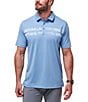 Color:Quiet Harbor - Image 1 - Performance Stretch Leid Back Short Sleeve Polo Shirt