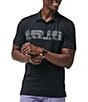Color:Black - Image 1 - Performance Stretch Sand Nap Short Sleeve Polo Shirt