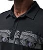 Color:Black - Image 3 - Performance Stretch Sand Nap Short Sleeve Polo Shirt