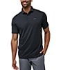 Color:Black - Image 1 - Performance Stretch The Heater Pro Short Sleeve Polo Shirt
