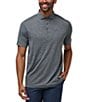 Color:Heather Grey - Image 1 - Performance Stretch The Heater Pro Short Sleeve Polo Shirt