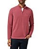 TravisMathew Performance Waffle Quarter-Zip Pullover, Color:Roan Rouge - Image 1