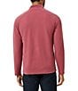 TravisMathew Performance Waffle Quarter-Zip Pullover, Color:Roan Rouge - Image 2