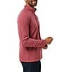 TravisMathew Performance Waffle Quarter-Zip Pullover, Color:Roan Rouge - Image 3