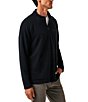 TravisMathew Performance Waffle Quarter-Zip Pullover, Color:Black - Image 3