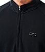 TravisMathew Performance Waffle Quarter-Zip Pullover, Color:Black - Image 4