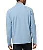 TravisMathew Performance Waffle Quarter-Zip Pullover, Color:Dusty Blue - Image 2
