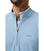 TravisMathew Performance Waffle Quarter-Zip Pullover, Color:Dusty Blue - Image 4