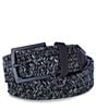 TravisMathew Popsicle 2.0 1 3/4#double; Stretch Belt, Color:Total Eclipse/Jadeit - Image 1