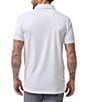 Color:White - Image 2 - Round It Up Modern Fit Short Sleeve Polo Shirt