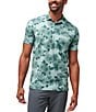 Color:Beryl Green - Image 1 - Standing Invite Modern Fit Short Sleeve Polo Shirt
