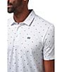 TravisMathew Sun Dip Short Sleeve Polo Shirt, Color:White - Image 3