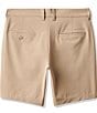 TravisMathew Tech Chino 8#double; Inseam Shorts, Color:Khaki - Image 4