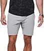 TravisMathew Tech Chino 8#double; Inseam Shorts, Color:Heather Sleet - Image 1