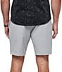 TravisMathew Tech Chino 8#double; Inseam Shorts, Color:Heather Sleet - Image 2