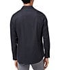TravisMathew Tech Tidbits Long Sleeve Woven Shirt, Color:Black - Image 2
