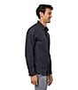 TravisMathew Tech Tidbits Long Sleeve Woven Shirt, Color:Black - Image 3
