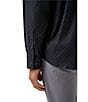TravisMathew Tech Tidbits Long Sleeve Woven Shirt, Color:Black - Image 4