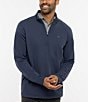 Color:Navy - Image 1 - Upgraded Performance Stretch Quarter-Zip Pullover