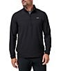 TravisMathew Wanderlust Quarter-Zip Pullover, Color:Black - Image 1