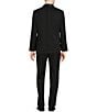 Color:Black - Image 4 - Shawl Collar Modern Fit Tuxedo Jacket