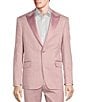 Color:Pink - Image 1 - Modern Fit Allover Printed Suit Jacket