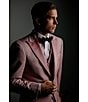 Color:Pink - Image 5 - Modern Fit Allover Printed Suit Jacket