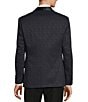 Color:Dark Blue - Image 2 - Modern Fit Herringbone Pattern Suit Jacket