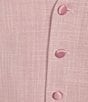 Color:Pink - Image 4 - Modern Fit Stretch Tuxedo Vest
