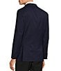 Color:Navy - Image 3 - Modern Fit Pique Lapel Tuxedo Jacket