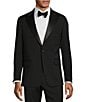 Tre Vero Modern Fit Peak Lapel Tuxedo Jacket, Color:Black - Image 1