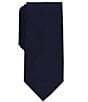 Color:Navy - Image 1 - Solid 3#double; Silk Point Tip Tie