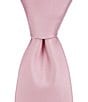 Color:Pink - Image 1 - Solid 3#double; Silk Tie