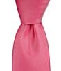 Color:Hot Pink - Image 1 - Solid 3#double; Silk Tie