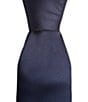 Color:Navy - Image 1 - Solid 3#double; Silk Point Tip Tie