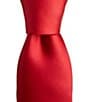 Color:Red - Image 1 - Solid 3#double; Silk Point Tip Tie