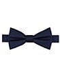 Color:Navy - Image 1 - Solid Pre-Tied Bow Tie