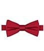 Color:Red - Image 1 - Solid Pre-Tied Bow Tie