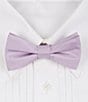 Color:Lavender - Image 1 - Solid Pre-Tied Bow Tie