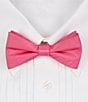 Color:Hot Pink - Image 1 - Solid Pre-Tied Bow Tie