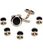 Tre Vero Stud And Cuff Link 5-Piece Set, Color:Gold - Image 1