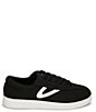 Color:Black/White - Image 2 - Nyliteplus Canvas Lace-Up Retro Sneakers