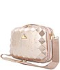 Color:Rose Gold/Polka Dot - Image 2 - Glamour Collection Dotted Travel Beauty Case