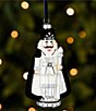 Trimsetter An Elegant Affair Collection Black and Silver Glass Nutcracker Ornament - Image 1