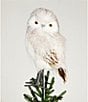 Trimsetter Luxe Lodge Collection Owl Feathered Tree Topper - Image 1